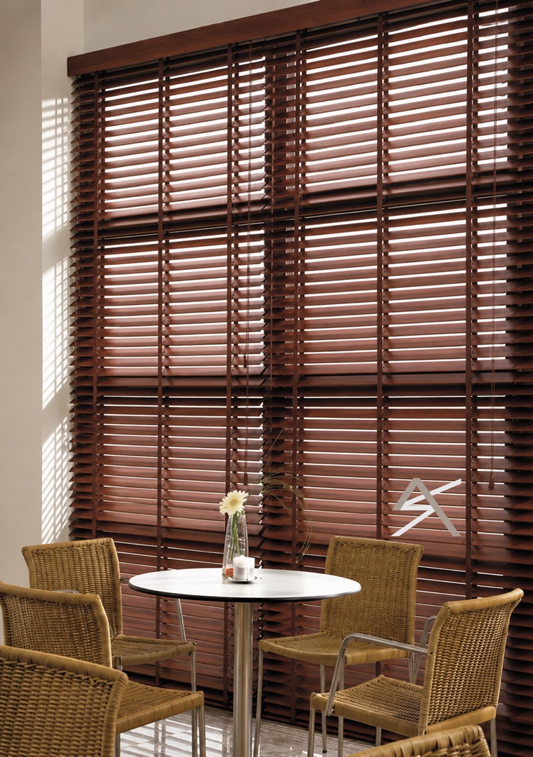 Περσίδες Ξύλινες Οριζόντιες 50 mm Σειρά M32415 Cherry Wood