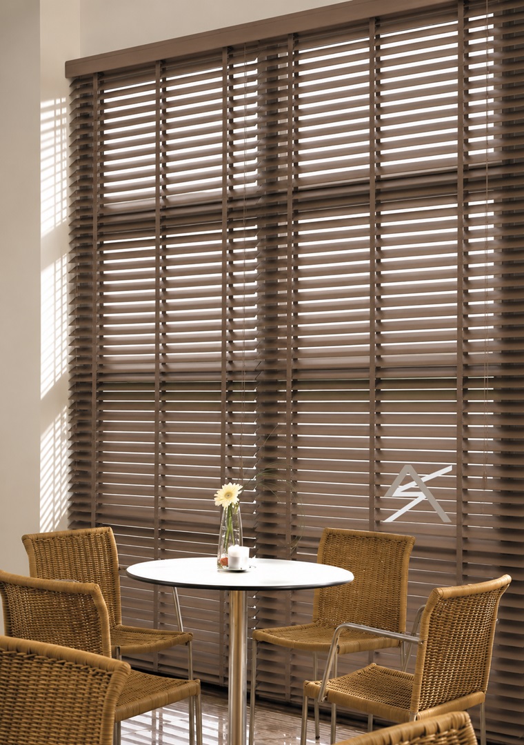 Περσίδες Ξύλινες Οριζόντιες 50 mm Σειρά Μ31404 Rustic Beige