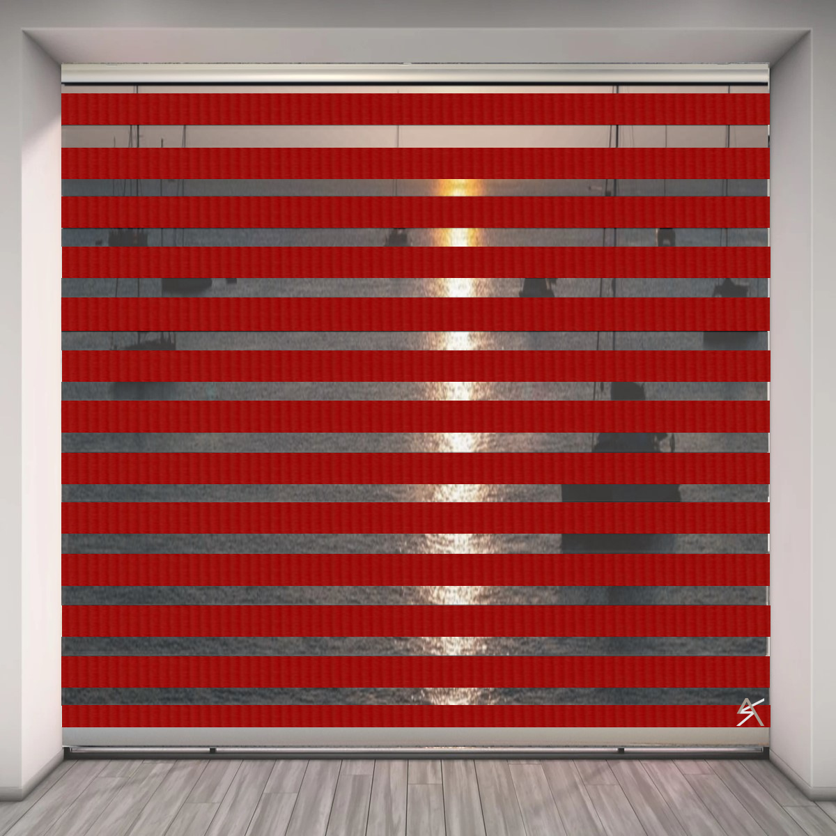 Ρόλερ διπλό Ατσάς, k1155172002 Vermilion