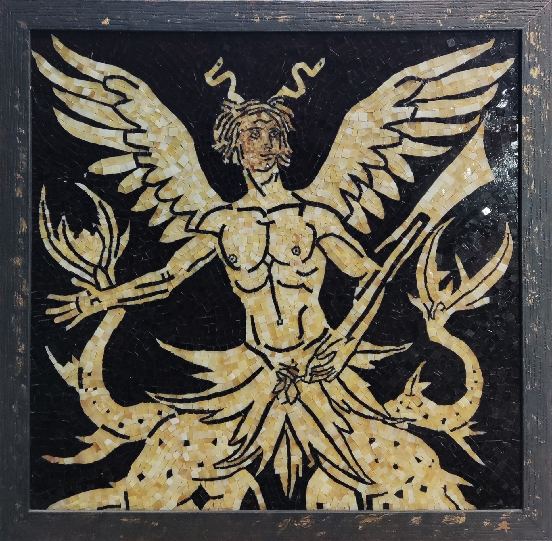 Mosaic Art «Triton - Τρίτωνας» ATSAS, Πλάτος 63* Ύψος 61cm Α401