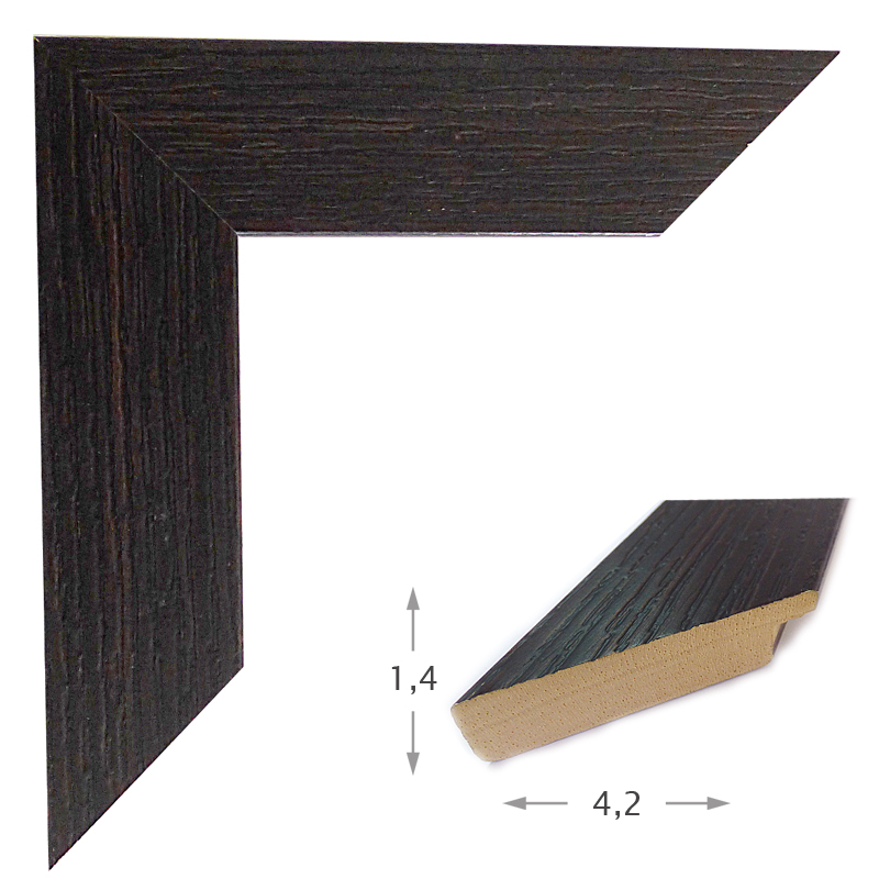 Κορνίζα Ξύλινη Χειροποίητη Minimal Σειρά Wenge Ανάγλυφη 61607