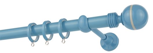 Κουρτινόβεργα CP79 Aquamarine - Grey Φ25 ZOGOMETAL