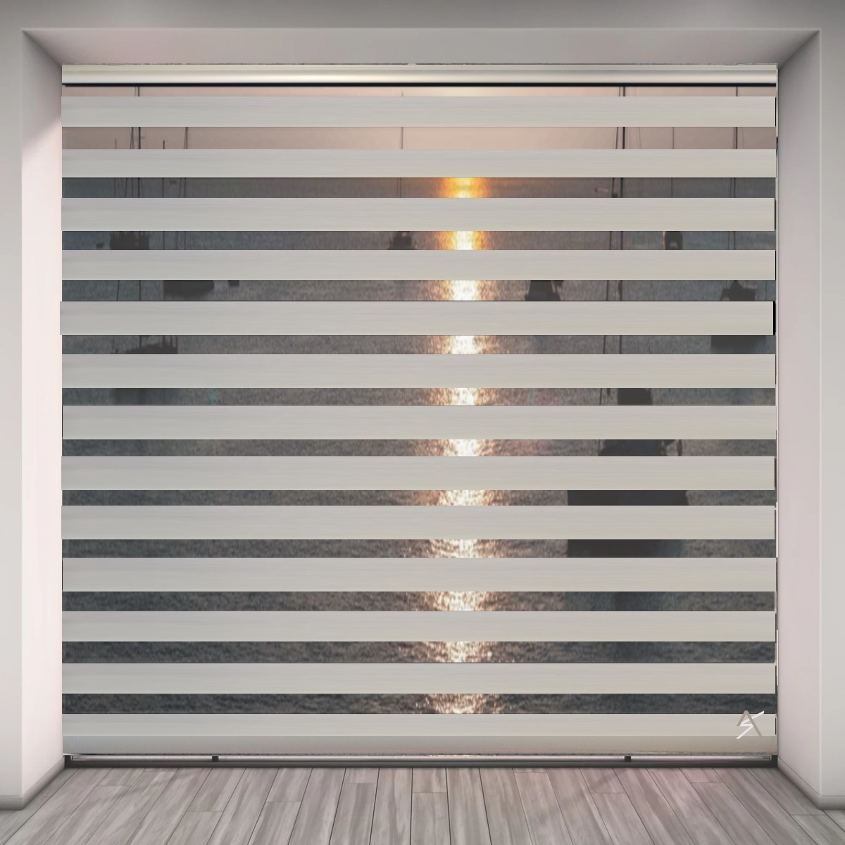 Ρόλερ διπλό Ατσάς, Black Out k21590679002 Grey white