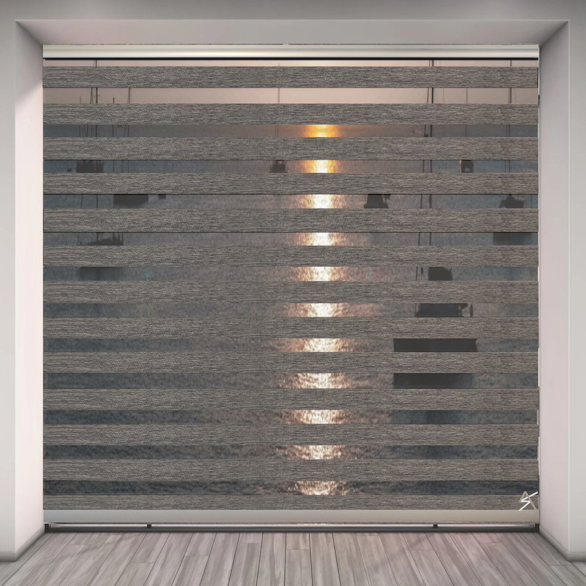 Ρόλερ διπλό Ατσάς, k4157137030 Stone grey