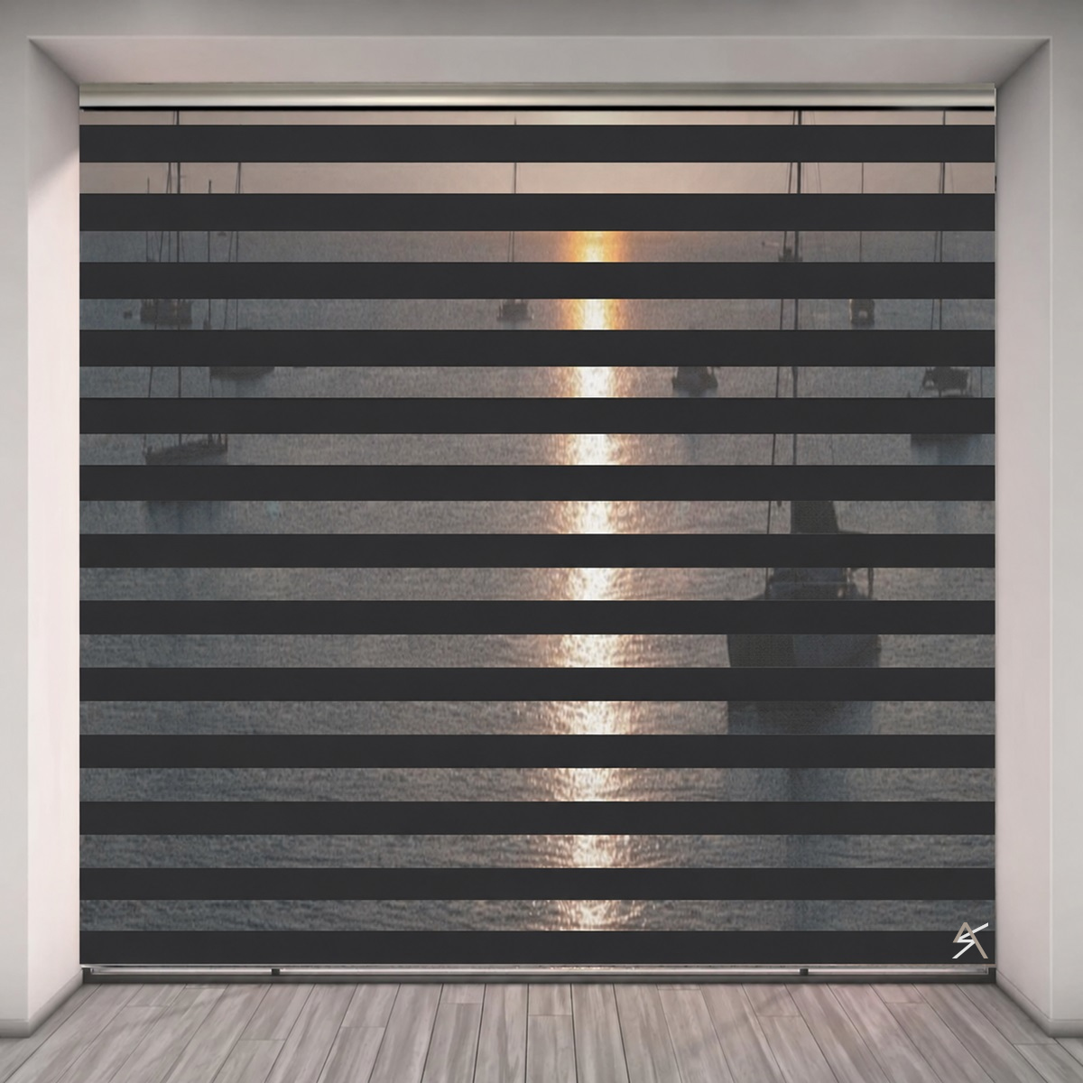 Ρόλερ διπλό Black Out k215731 Zinc grey