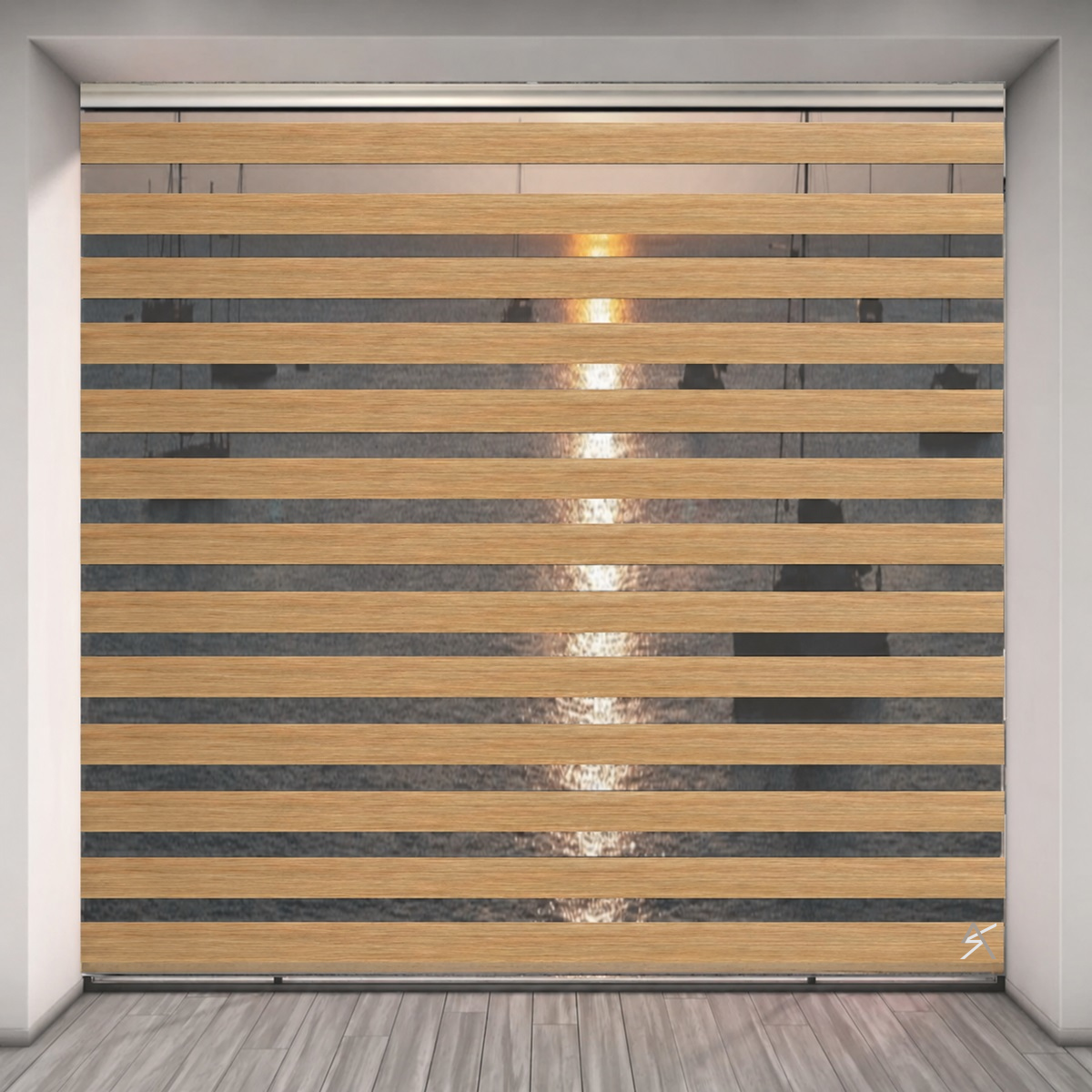 Ρόλερ διπλό k21524 Wood imitation