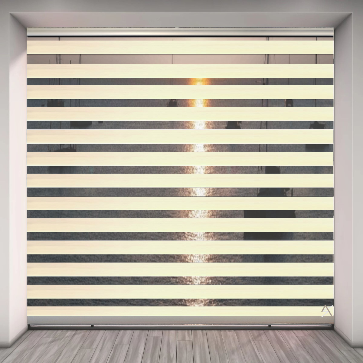 Ρόλερ διπλό Ατσάς, k1152021015 Light ivory